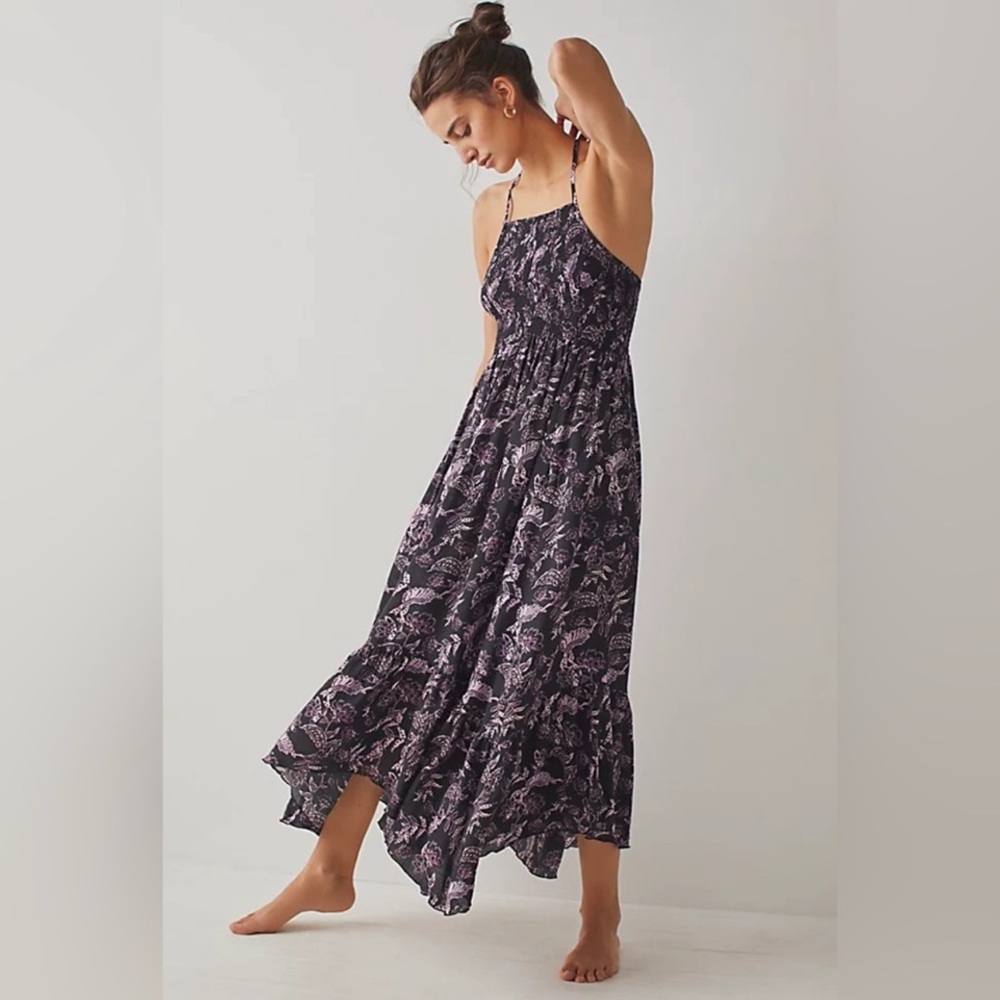 NWT Free People Heat Wave Floral High Low Dress
